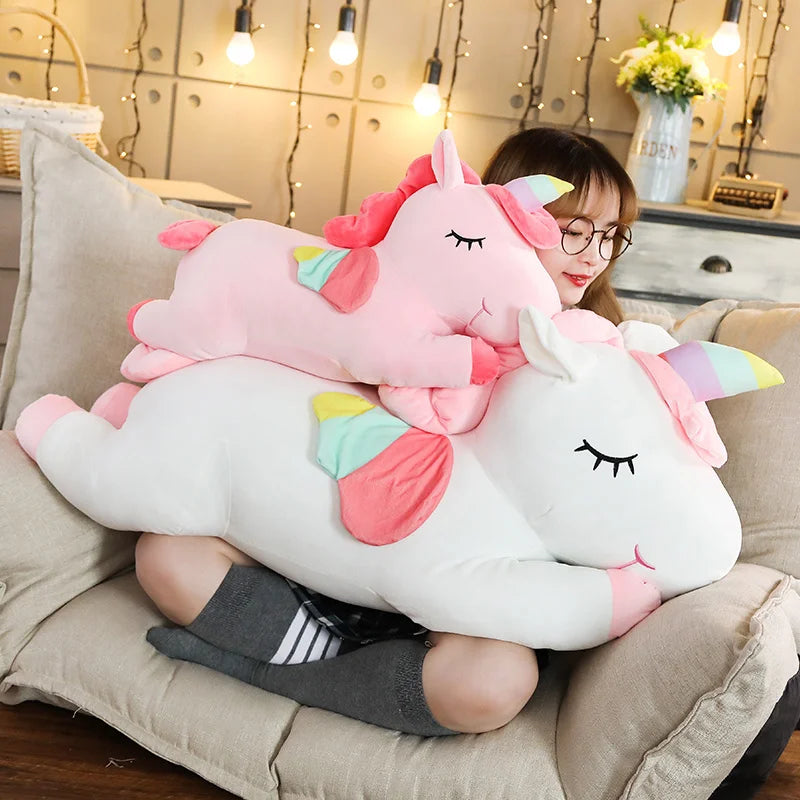 Giant Unicorn Plush Toy - Soft Stuffed Doll (25-100cm)