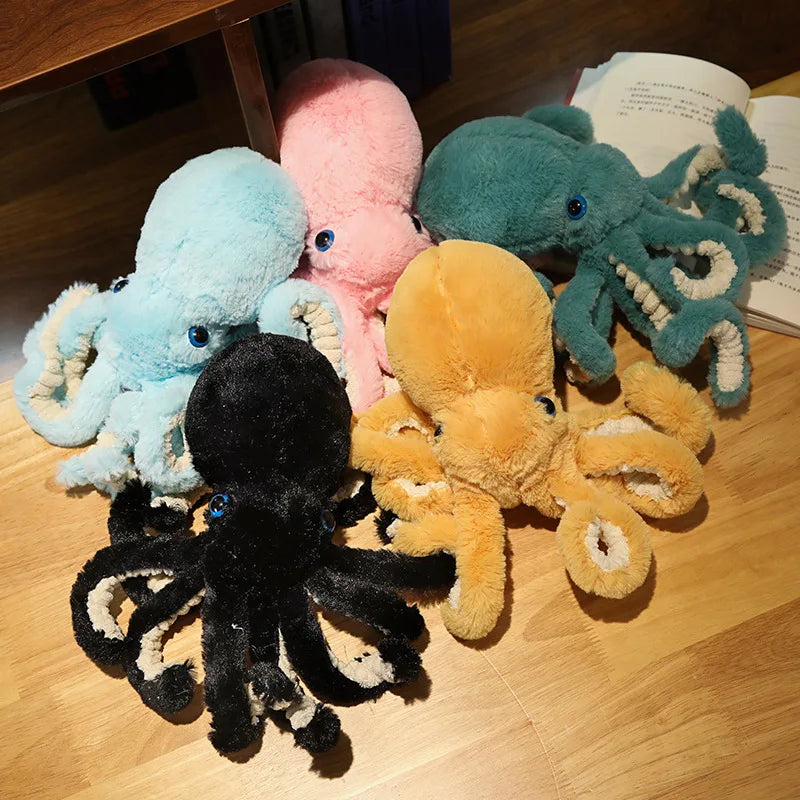 Lifelike Octopus Plush Toy - Soft Marine Life Doll (30-90cm)