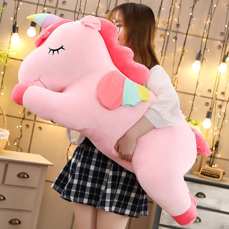 Giant Unicorn Plush Toy - Soft Stuffed Doll (25-100cm)