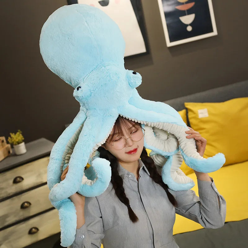 Lifelike Octopus Plush Toy - Soft Marine Life Doll (30-90cm)