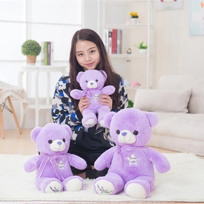 35/80cm Cute Purple Bear