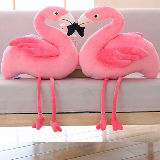 Realistic Flamingo Plush Toy - Soft Stuffed Animal Pillow