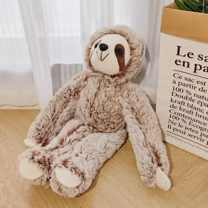 Brown Sloth Plush Toy - Soft Stuffed Animal