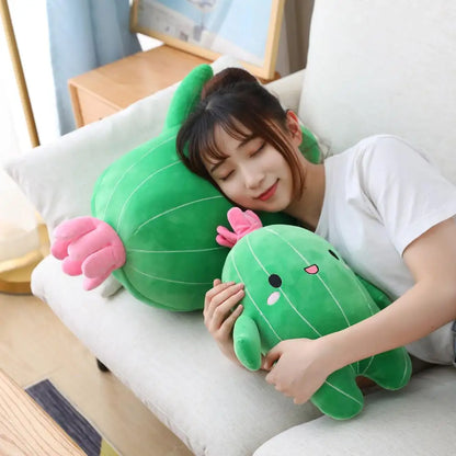 Cartoon Cactus Plush Toy - Soft Stuffed Plant Doll (25/40/65cm)