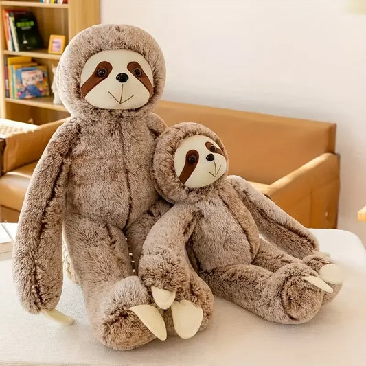 Brown Sloth Plush Toy - Soft Stuffed Animal