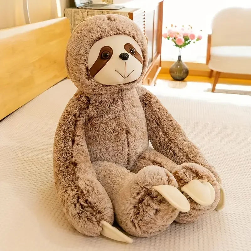 Brown Sloth Plush Toy - Soft Stuffed Animal