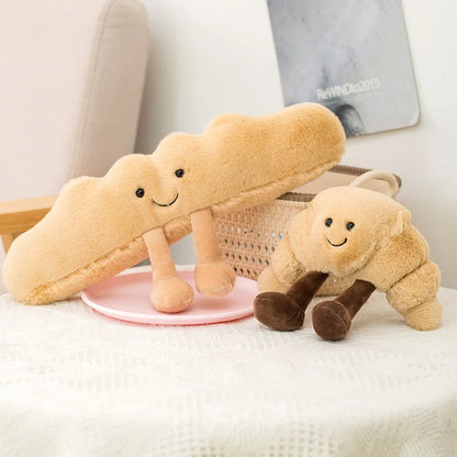 Plush Toast Bread Toy - Cute Food Stuffed Doll for Kids